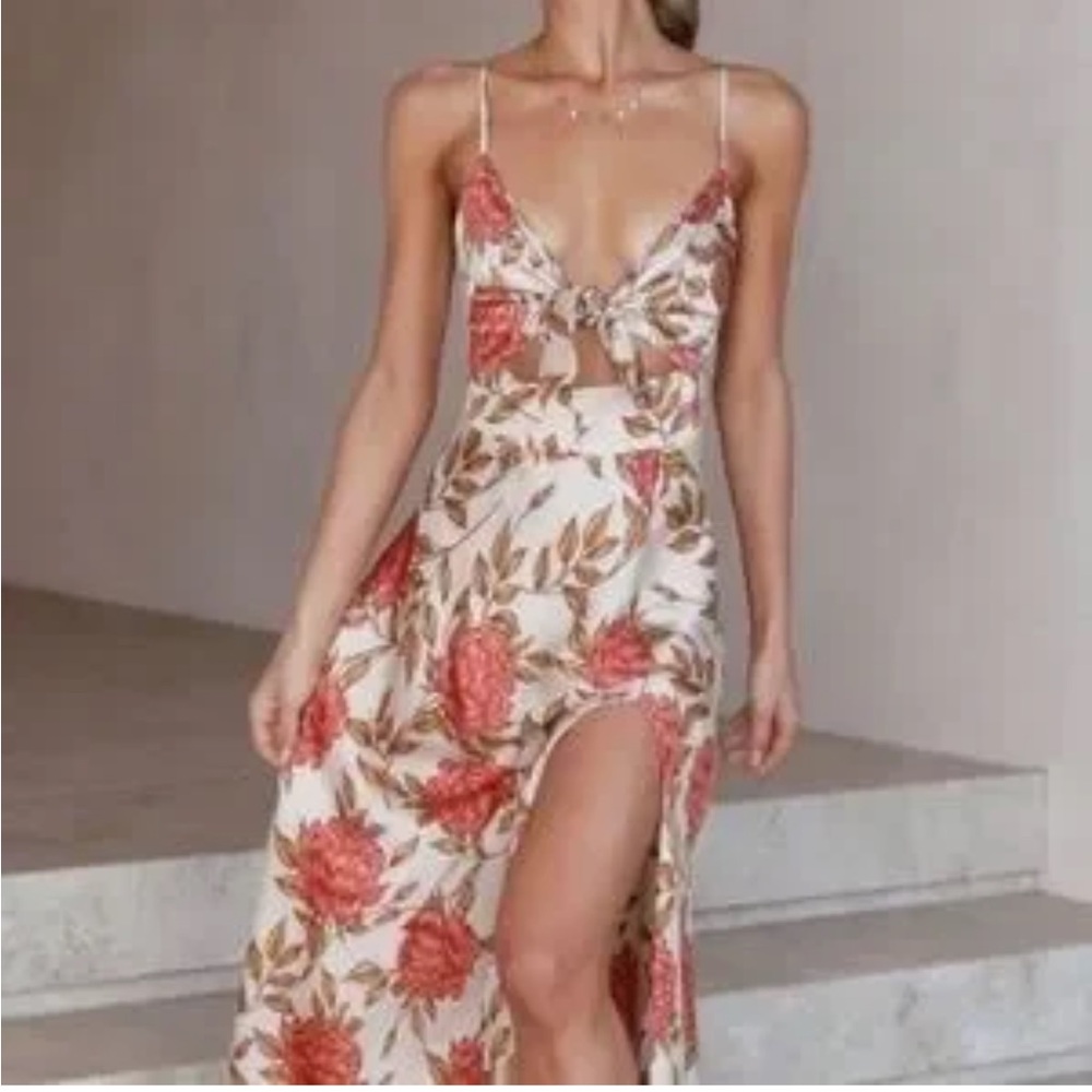 NWOT Floral Print Women Dress ladies medium